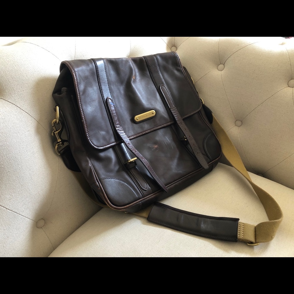 Real leather authentic Ralph Lauren satchel